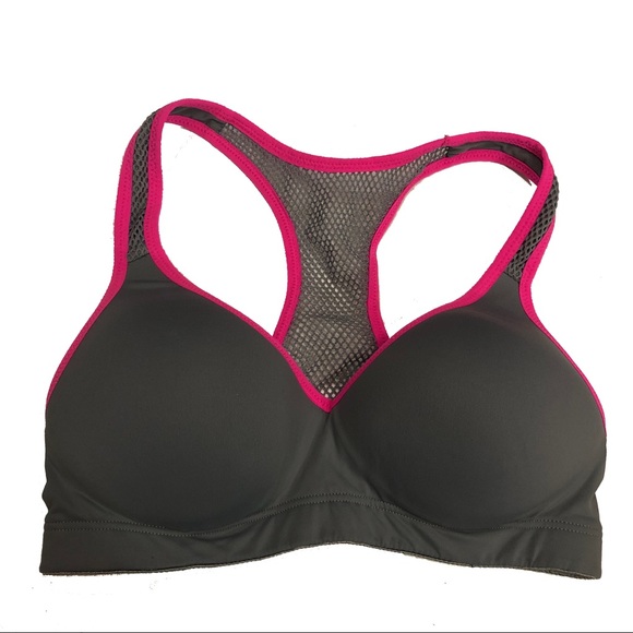 PINK Victoria's Secret Other - Victoria Secret Gray Pink Yoga Push-Up Bra Size XS